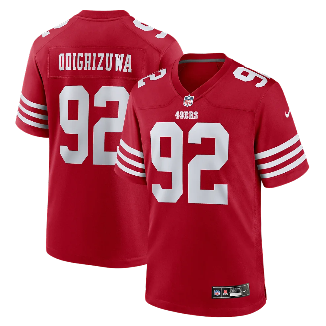 Zennovawear Osa Odighizuwa San Francisco 49ers Team Game Jersey - Scarlet