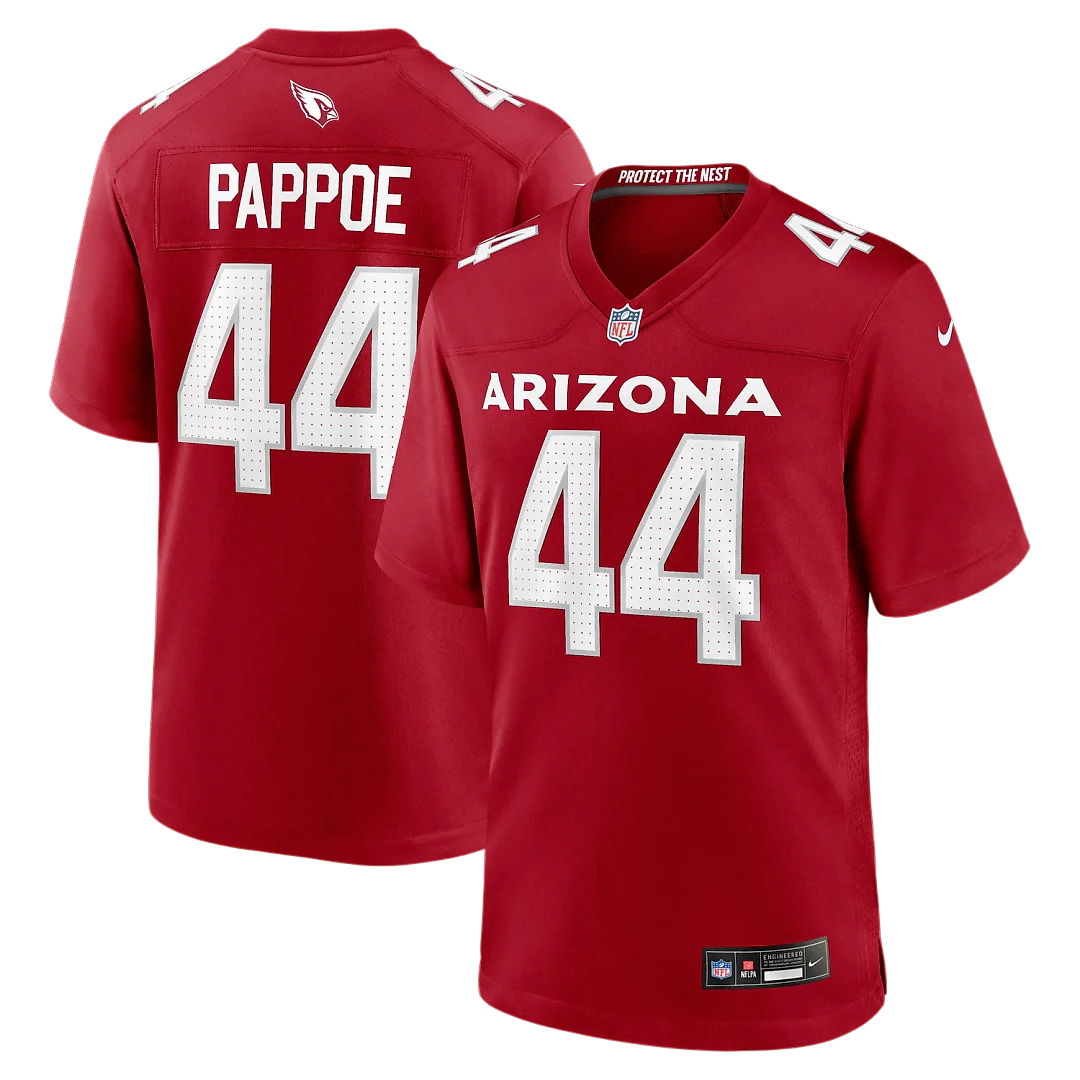 Zennovawear Owen Pappoe Arizona Cardinals Team Game Jersey - Cardinal