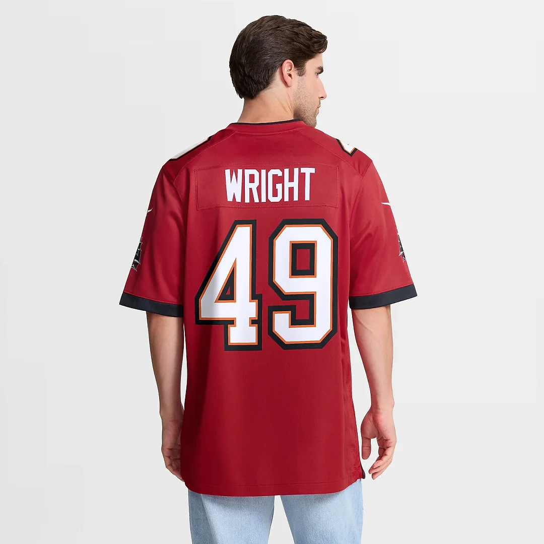 Zennovawear Owen Wright Tampa Bay Buccaneers Team Game Jersey - Red