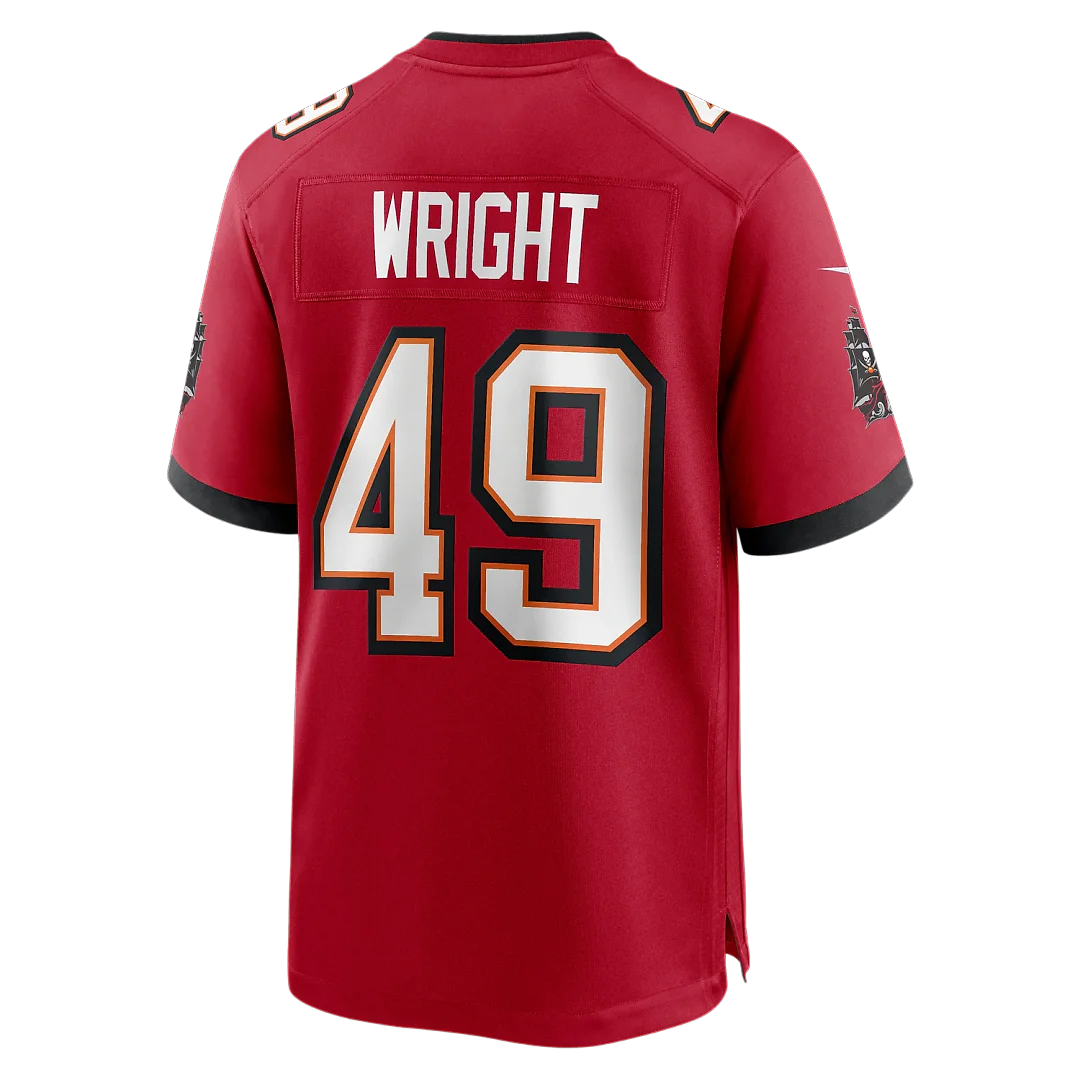 Zennovawear Owen Wright Tampa Bay Buccaneers Team Game Jersey - Red