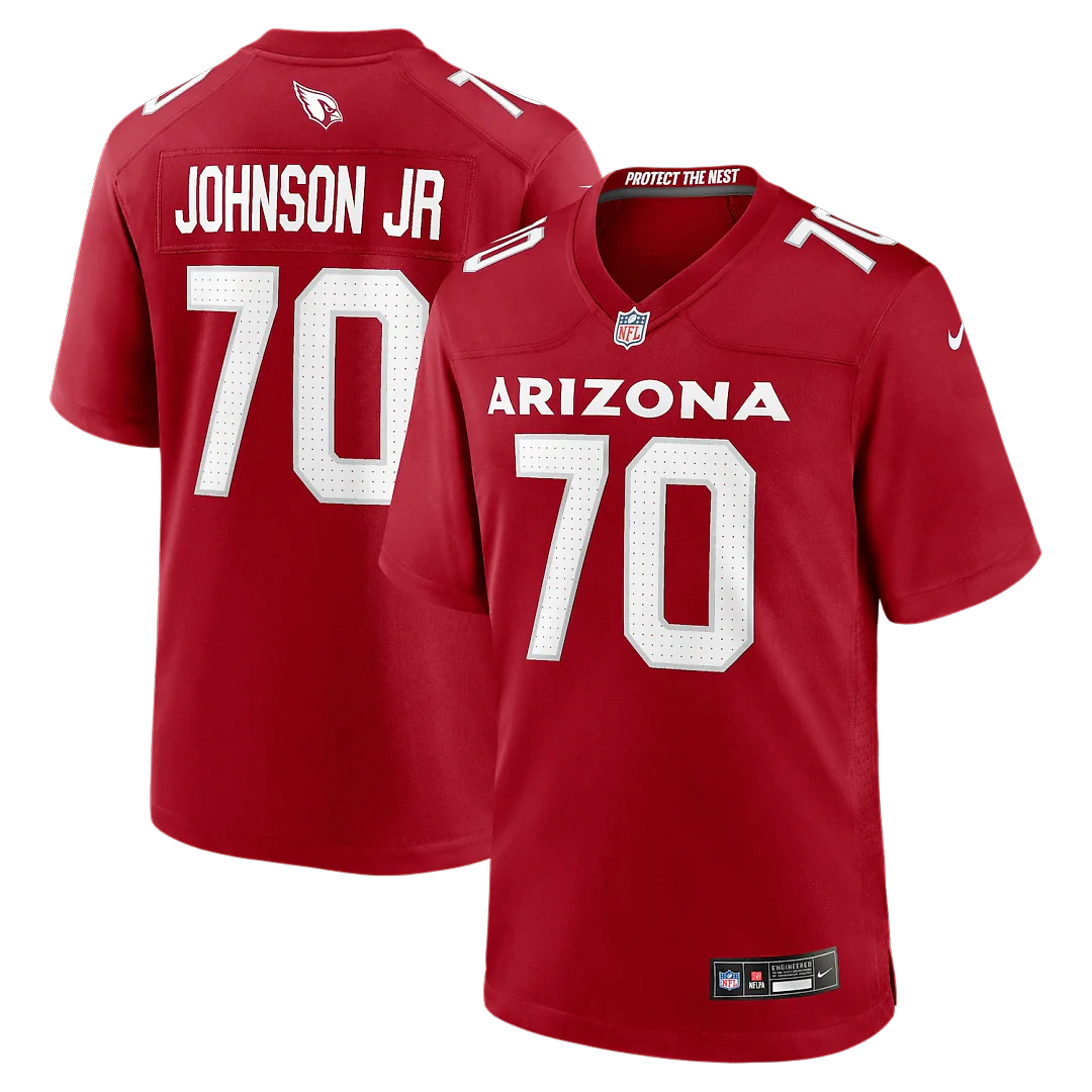 Zennovawear Paris Johnson Jr. Arizona Cardinals Game Jersey - Cardinal