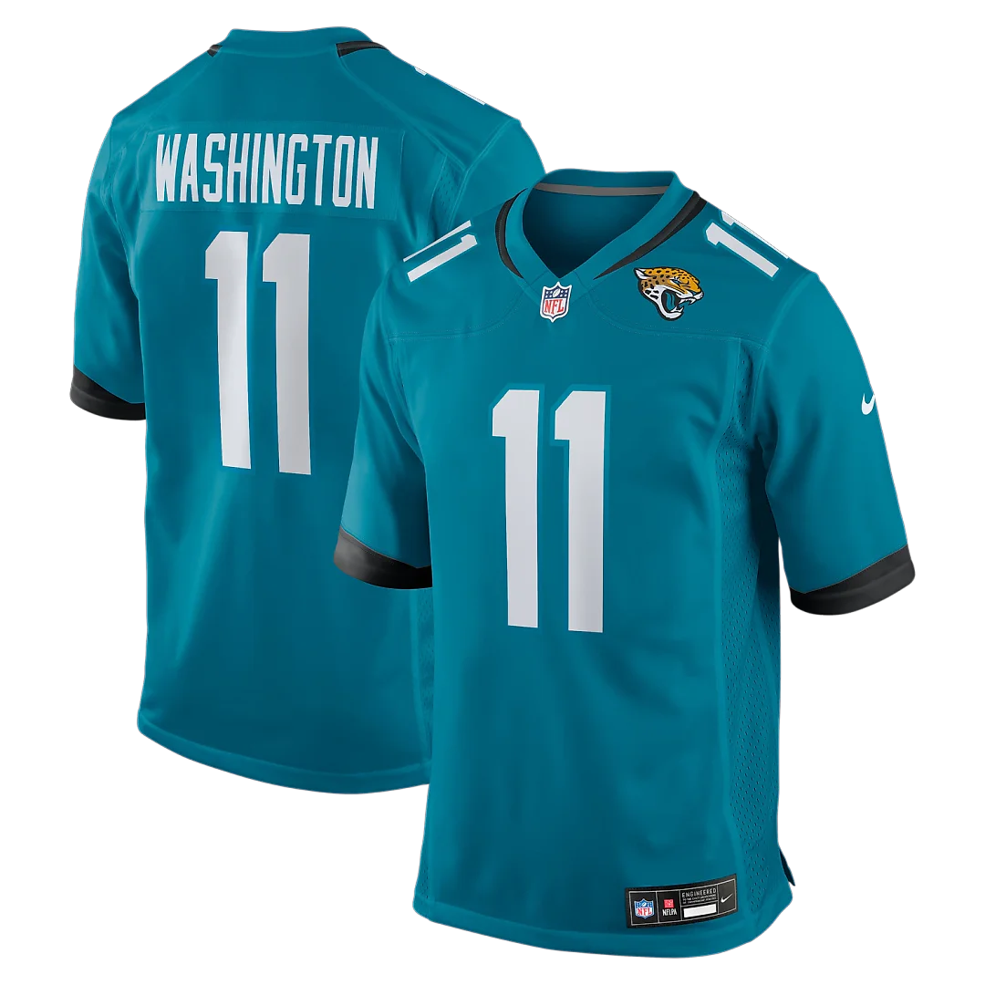 Zennovawear Parker Washington Jacksonville Jaguars Team Game Jersey - Teal