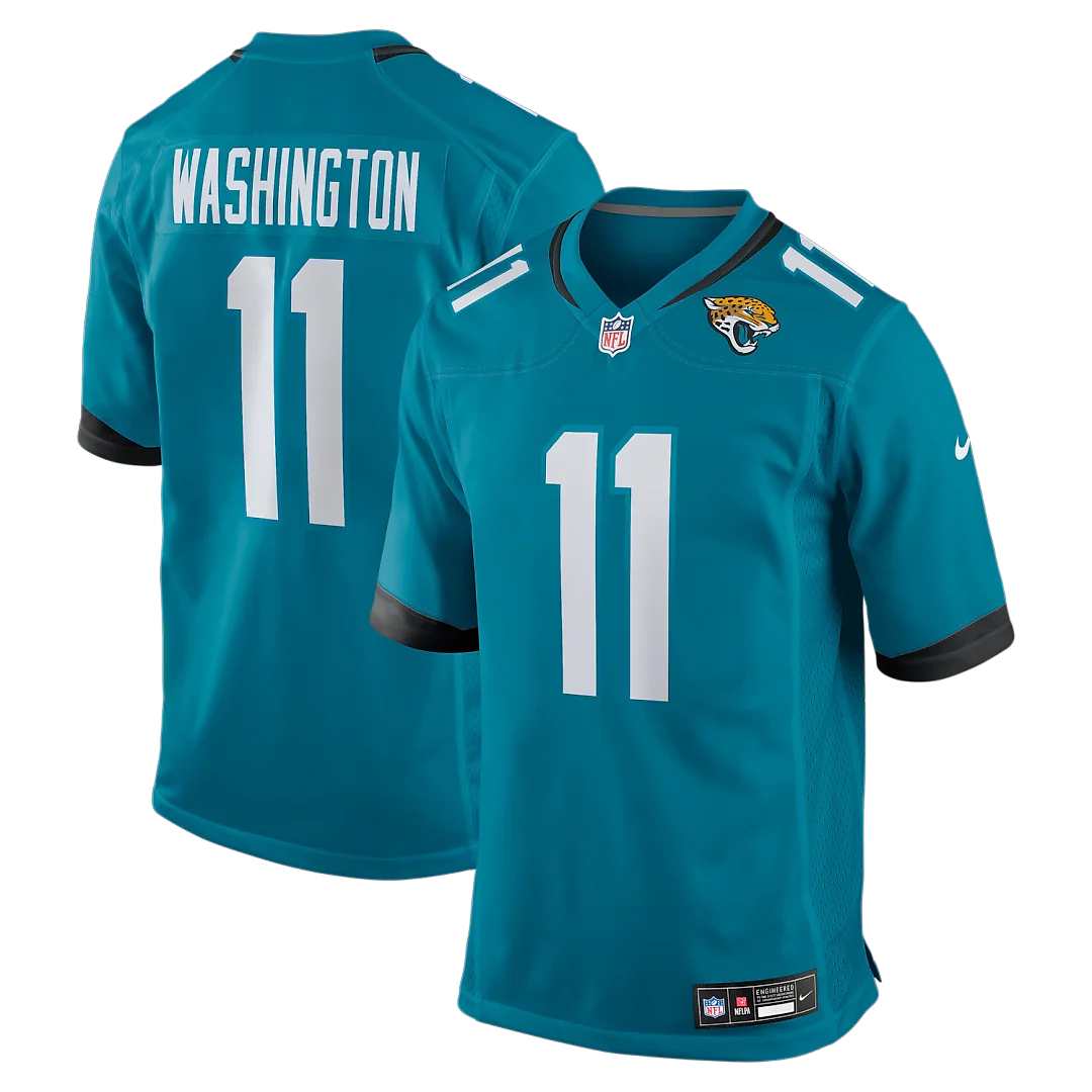 Zennovawear Parker Washington Jacksonville Jaguars Team Game Jersey - Teal