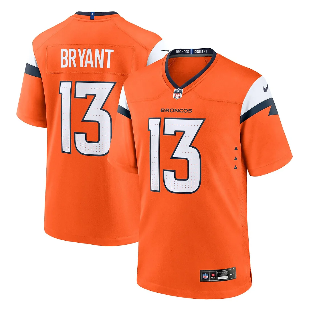 Zennovawear Pat Bryant Denver Broncos Team Game Jersey - Orange