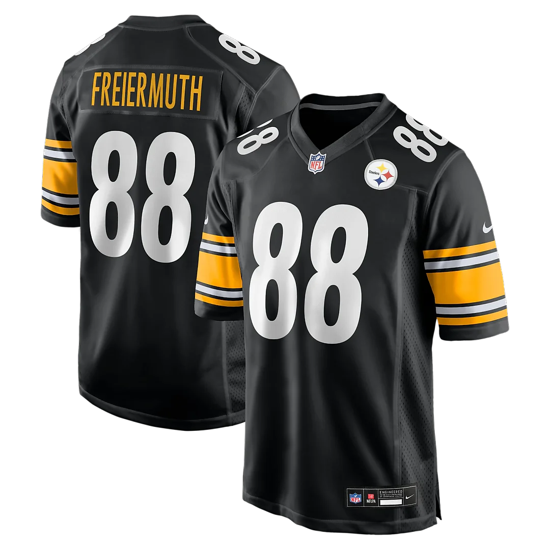 Zennovawear Pat Freiermuth Pittsburgh Steelers Game Jersey - Black