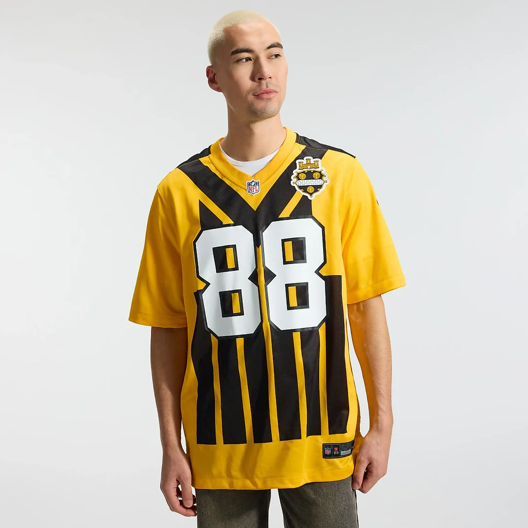 Zennovawear Pat Freiermuth Pittsburgh Steelers Alternate 1933 Throwback Game Jersey - Gold
