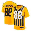 Zennovawear Pat Freiermuth Pittsburgh Steelers Alternate 1933 Throwback Game Jersey - Gold