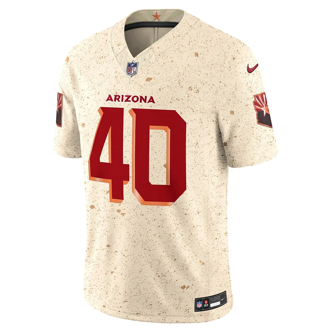 Zennovawear Pat Tillman Arizona Cardinals 2025 Rivalries Collection Stitched Limited Jersey - Natural