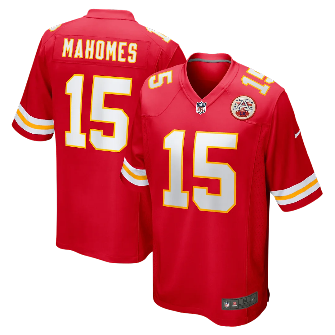 Zennovawear Patrick Mahomes Kansas City Chiefs Game Jersey - Red
