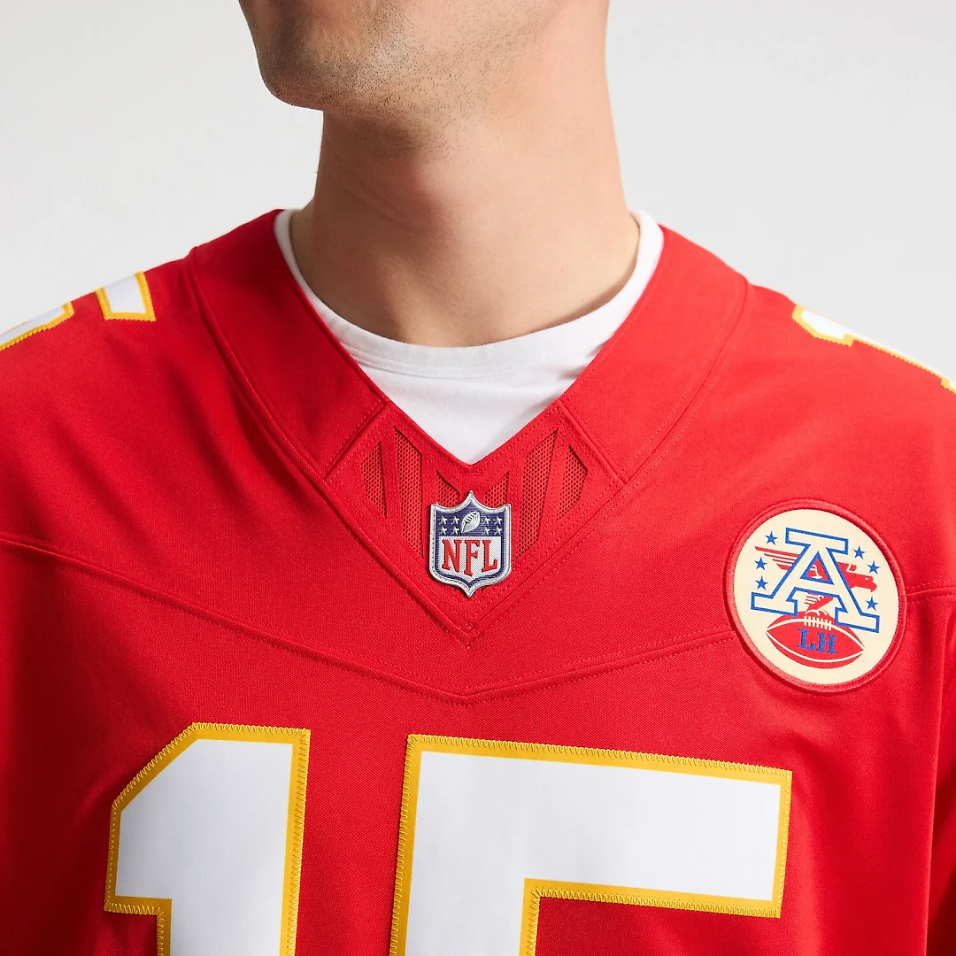 Zennovawear Patrick Mahomes Kansas City Chiefs Team Vapor FUSE. Stitched Limited Jersey - Red