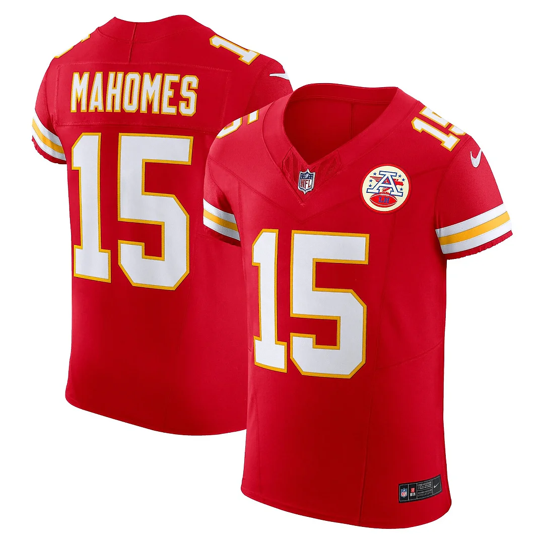 Zennovawear Patrick Mahomes Kansas City Chiefs Team Vapor FUSE. Elite Jersey - Red