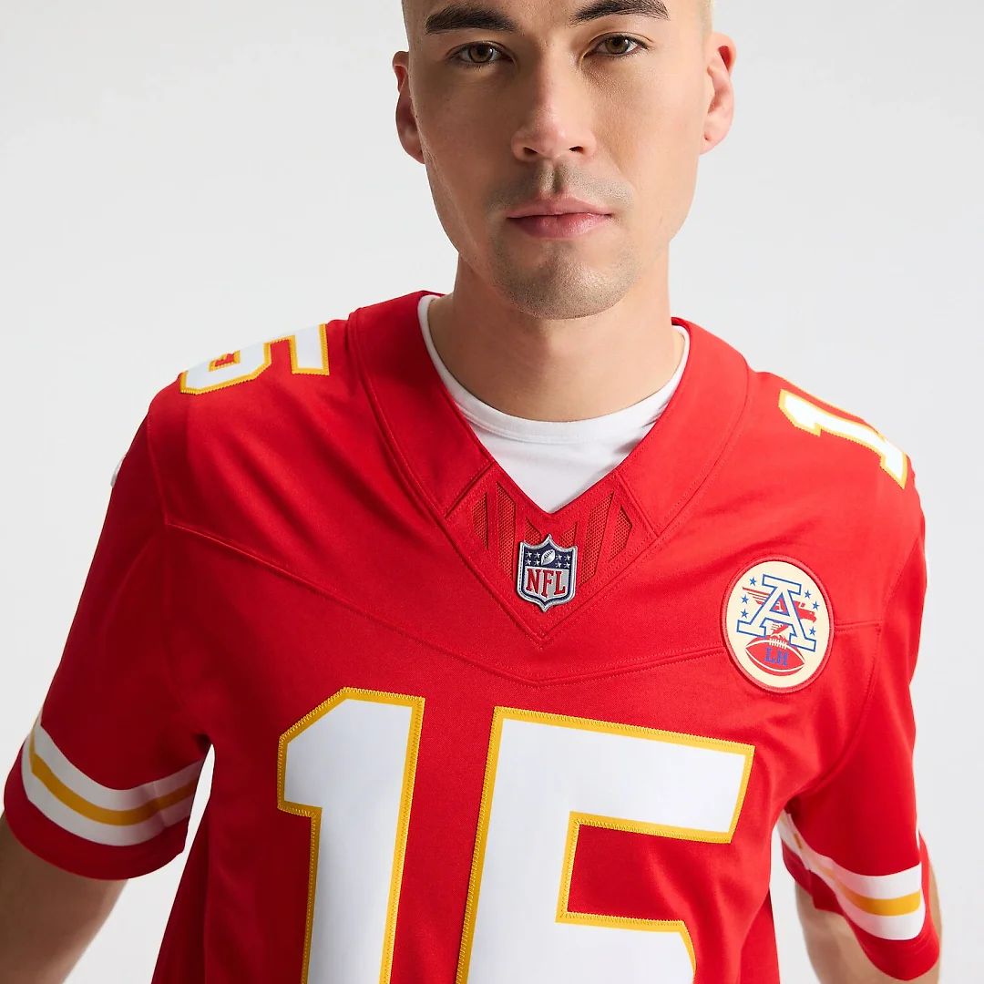 Zennovawear Patrick Mahomes Kansas City Chiefs Team Vapor FUSE. Stitched Limited Jersey - Red