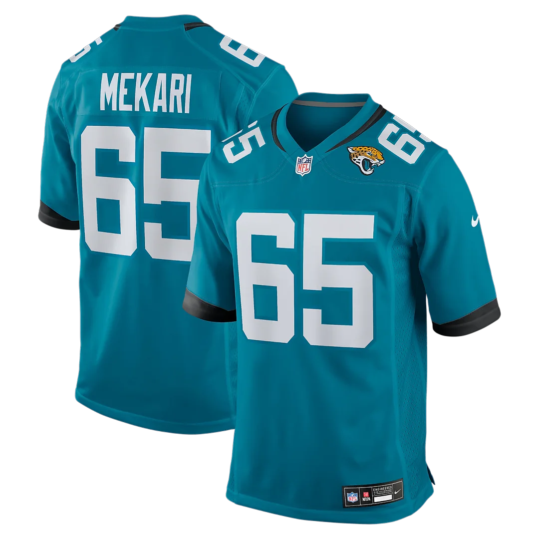 Zennovawear Patrick Mekari Jacksonville Jaguars Team Game Jersey - Teal