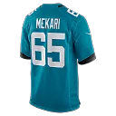 Zennovawear Patrick Mekari Jacksonville Jaguars Team Game Jersey - Teal