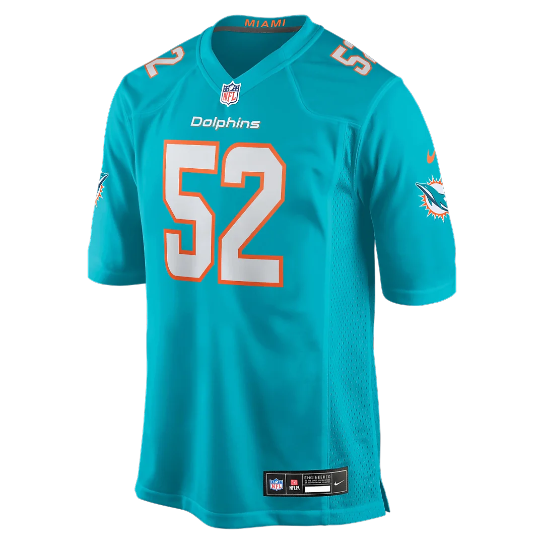 Zennovawear Patrick Paul Miami Dolphins Game Jersey - Aqua