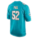 Zennovawear Patrick Paul Miami Dolphins Game Jersey - Aqua