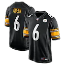 Zennovawear Patrick Queen Pittsburgh Steelers Game Jersey - Black