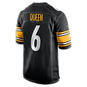 Zennovawear Patrick Queen Pittsburgh Steelers Game Player Jersey - Black