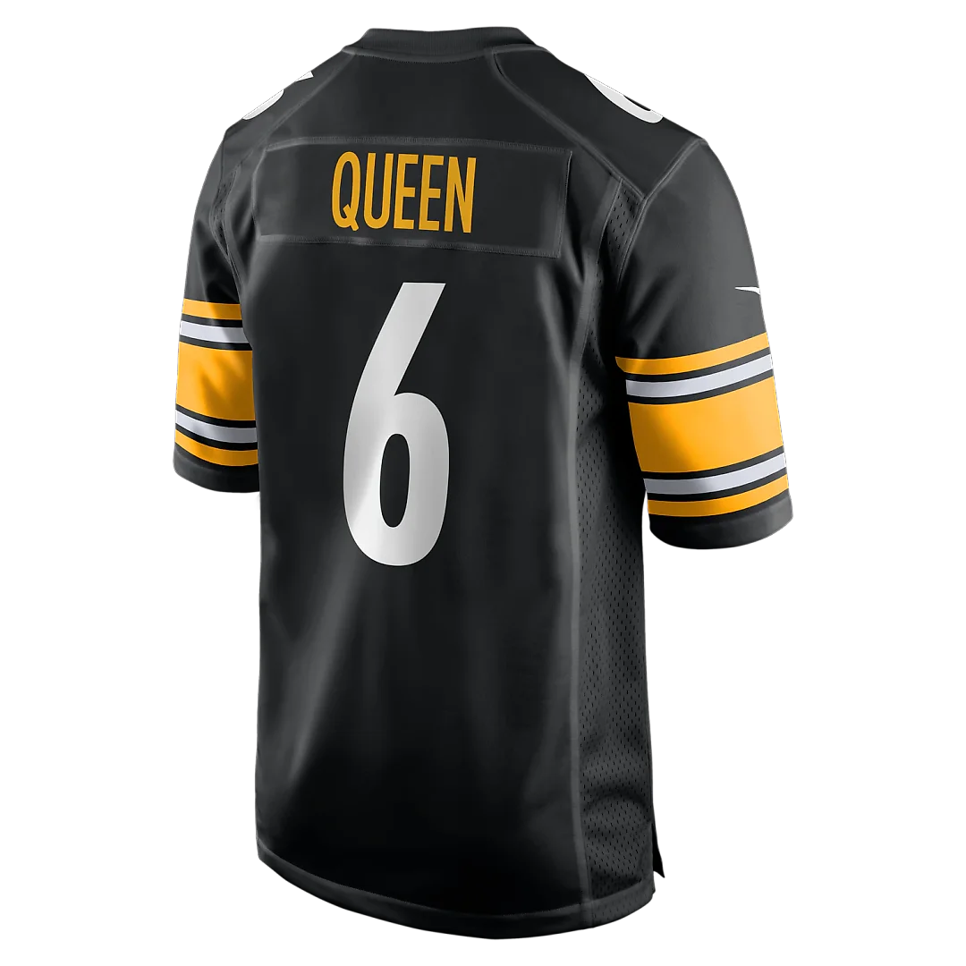 Zennovawear Patrick Queen Pittsburgh Steelers Game Jersey - Black