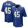 Zennovawear Patrick Ricard New York Giants Team Game Jersey - Royal
