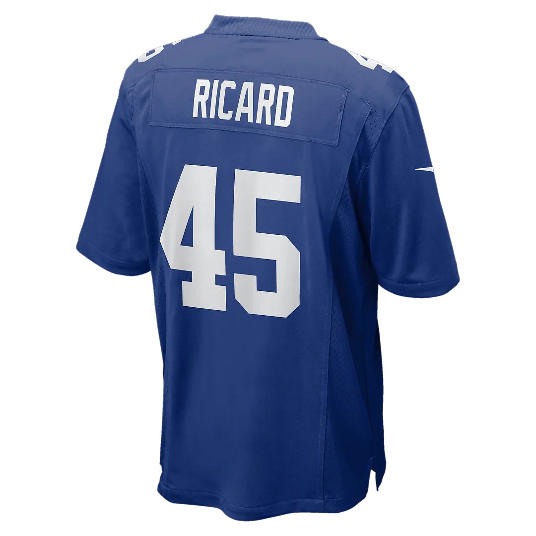 Zennovawear Patrick Ricard New York Giants Team Game Jersey - Royal
