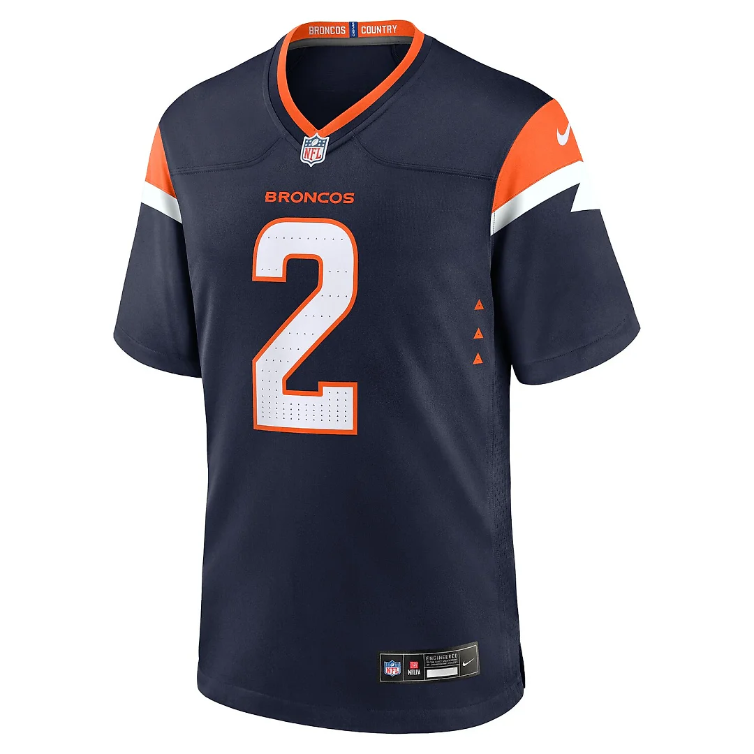 Zennovawear Patrick Surtain II Denver Broncos Alternate Game Jersey - Navy