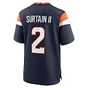 Zennovawear Patrick Surtain II Denver Broncos Alternate Game Jersey - Navy