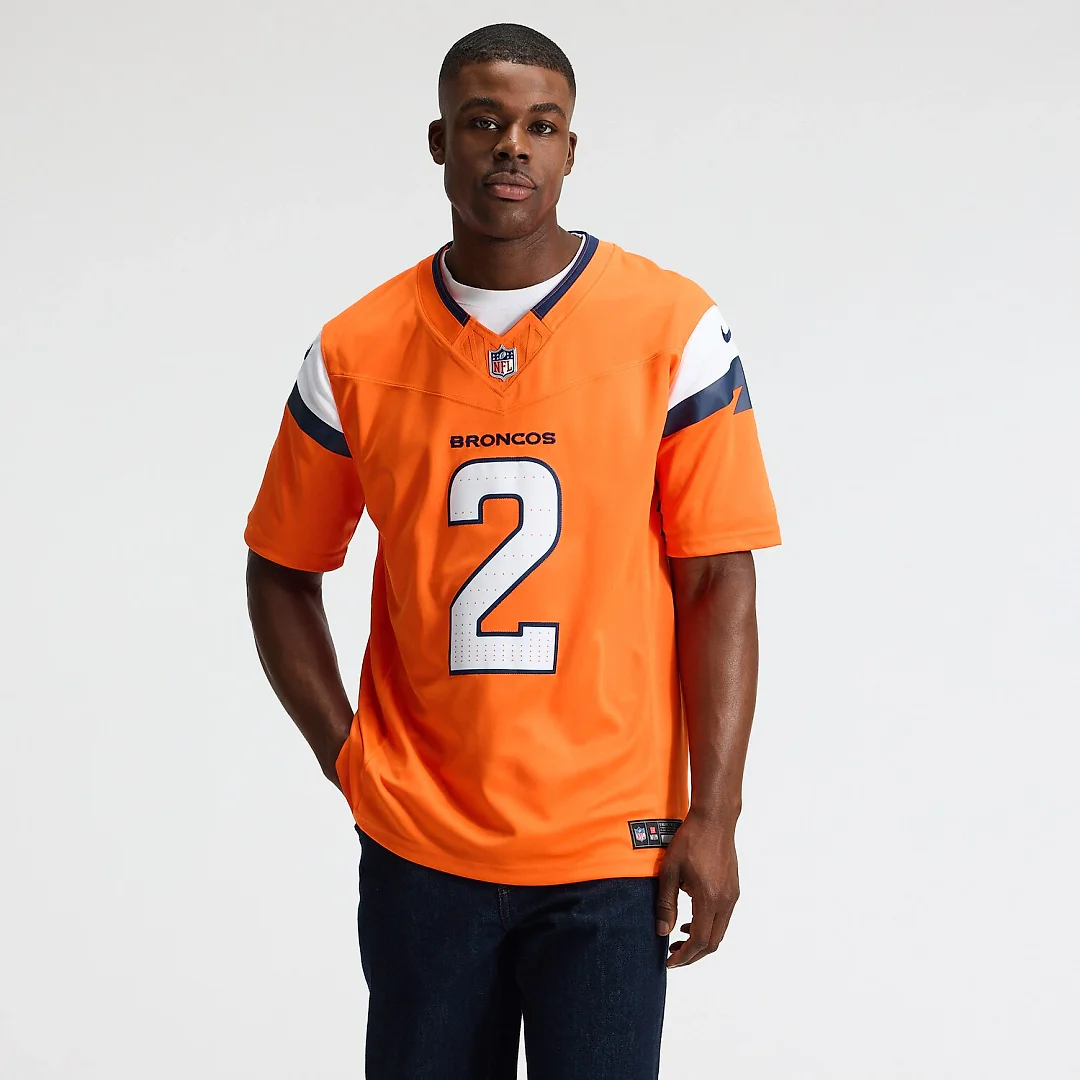 Zennovawear Patrick Surtain II Denver Broncos Team Vapor FUSE. Stitched Limited Jersey - Orange