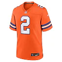 Zennovawear Patrick Surtain II Denver Broncos Mile High Collection 1977 Throwback Player Game Jersey - Orange
