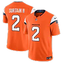 Zennovawear Patrick Surtain II Denver Broncos Team Vapor FUSE. Stitched Limited Jersey - Orange