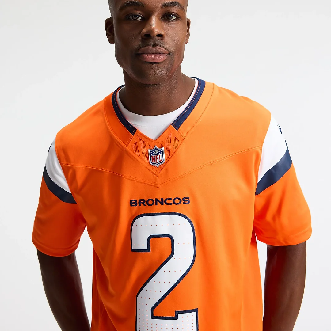 Zennovawear Patrick Surtain II Denver Broncos Team Vapor FUSE. Stitched Limited Jersey - Orange