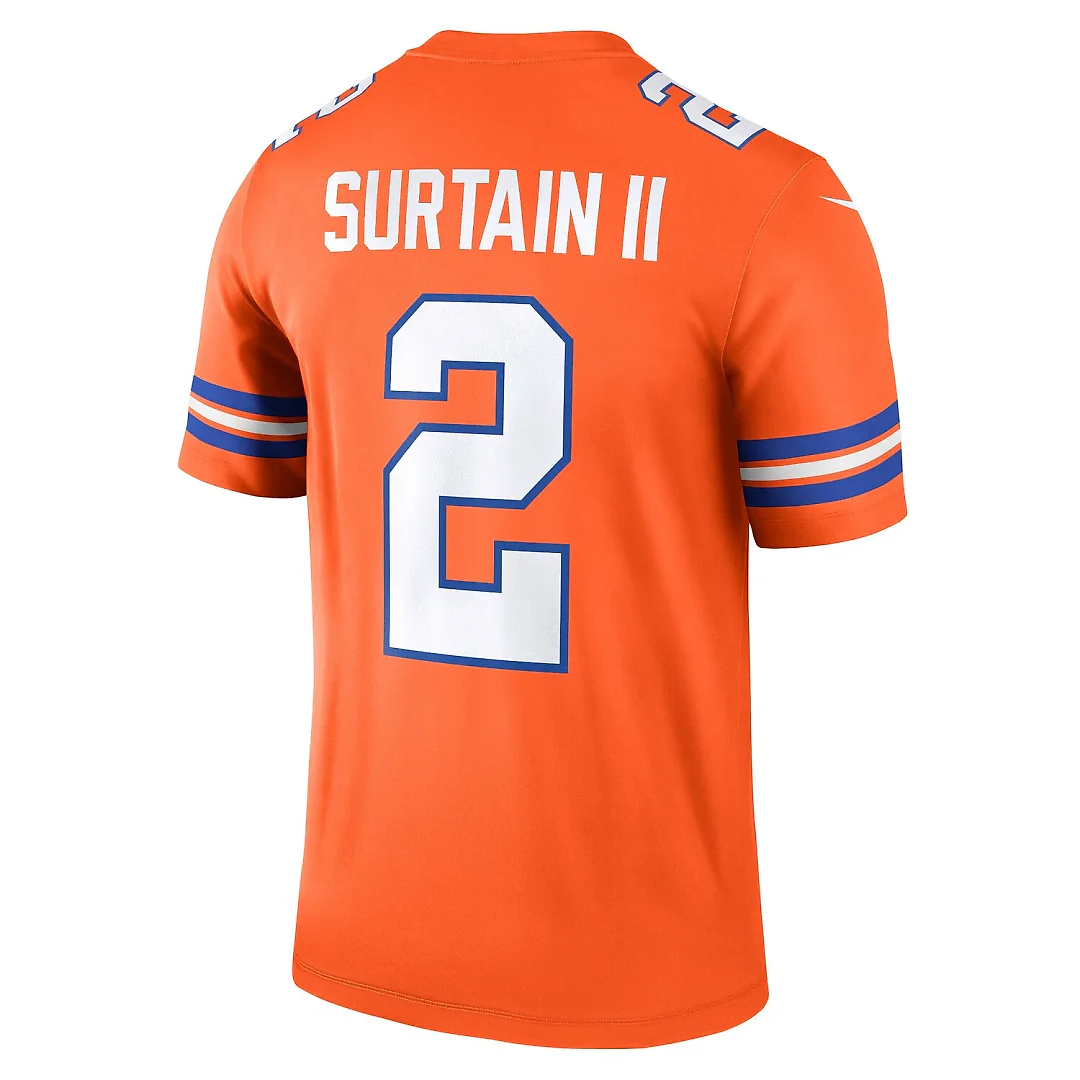 Zennovawear Patrick Surtain II Denver Broncos Legend Player Performance Top - Orange