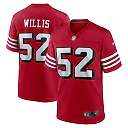 Zennovawear Patrick Willis San Francisco 49ers Retired Player Alternate Game Jersey - Scarlet