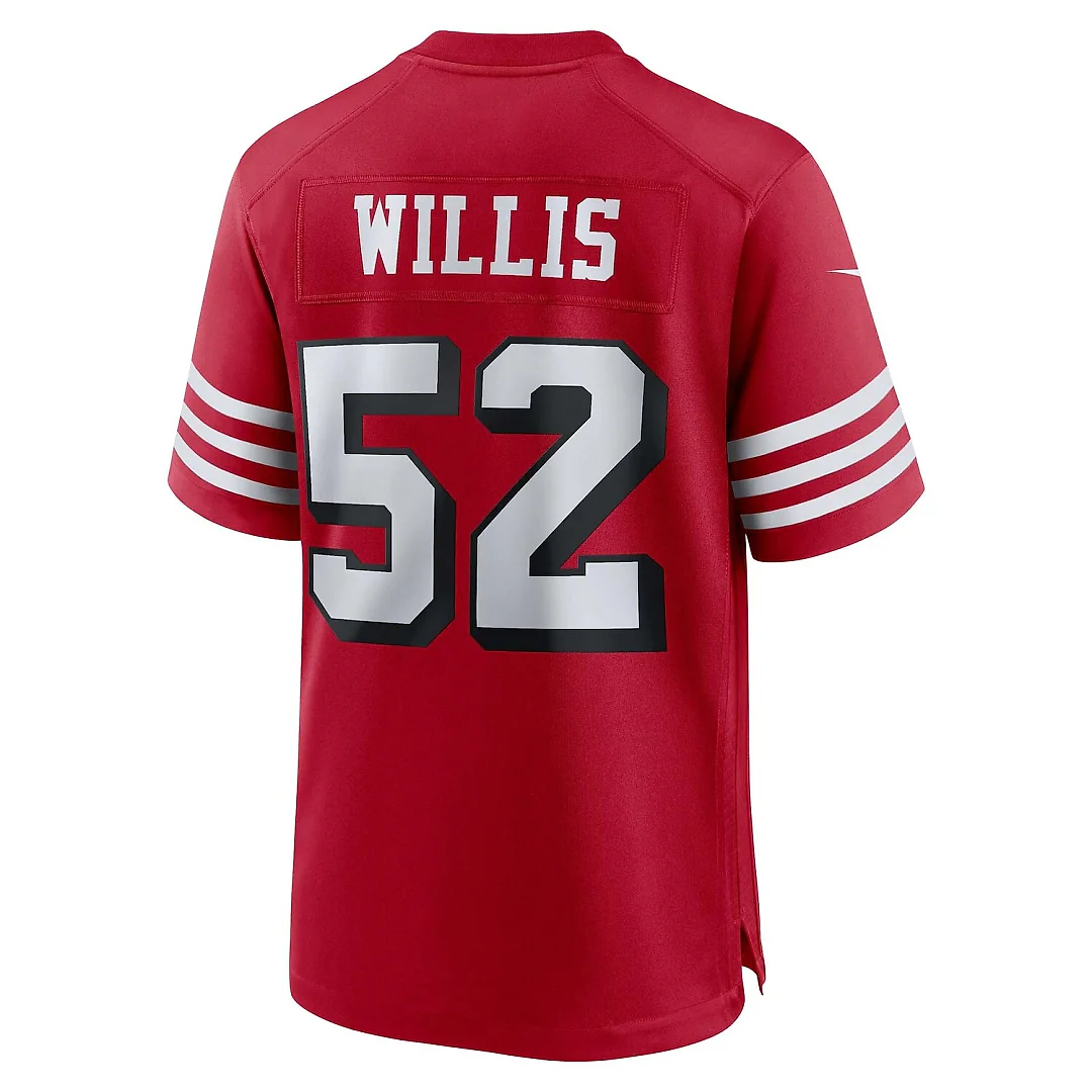 Zennovawear Patrick Willis San Francisco 49ers Retired Player Alternate Game Jersey - Scarlet