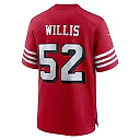 Zennovawear Patrick Willis San Francisco 49ers Retired Player Alternate Game Jersey - Scarlet