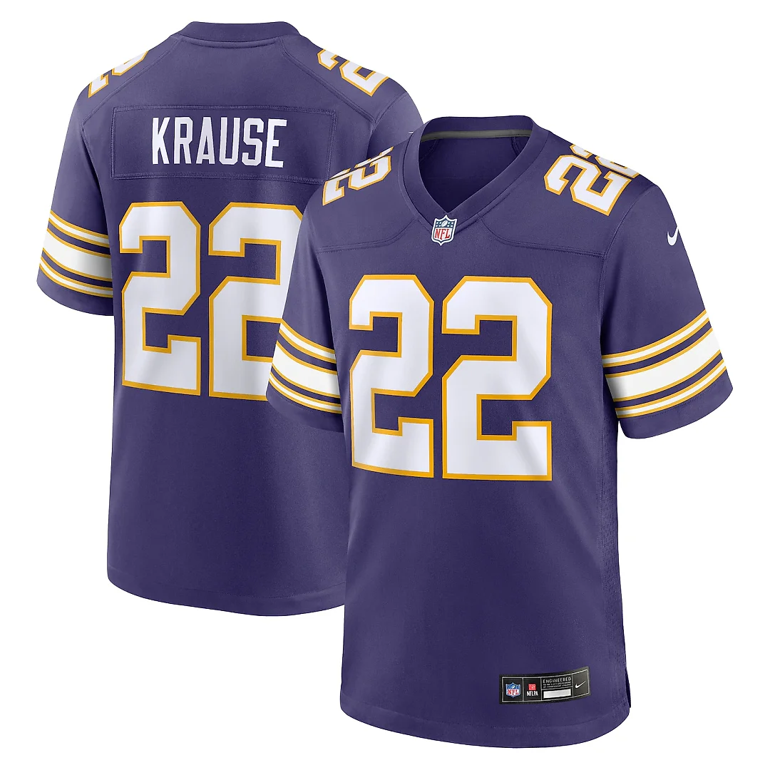 Zennovawear Paul Krause Minnesota Vikings Retired Player Alternate Game Jersey - Purple