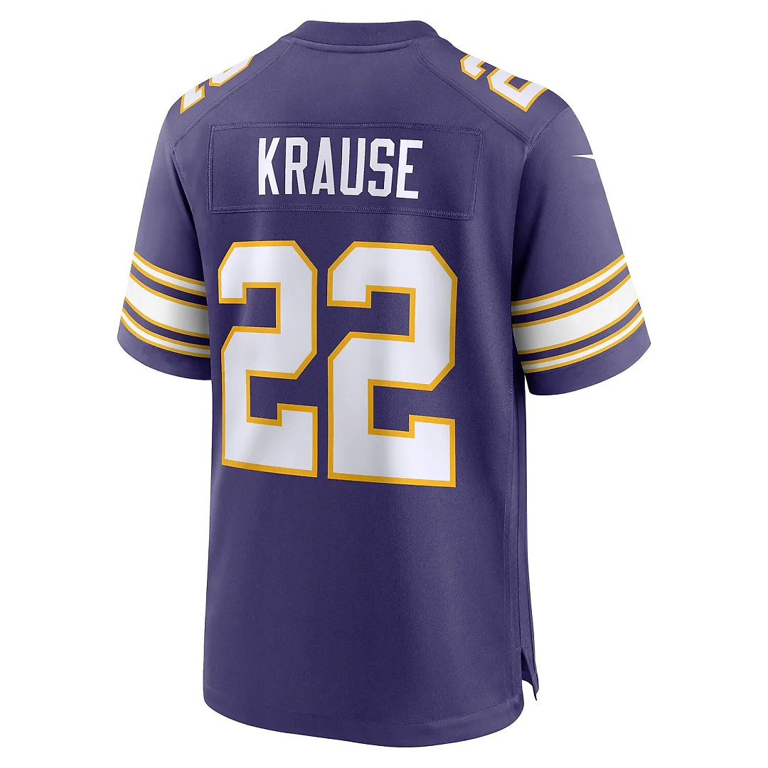 Zennovawear Paul Krause Minnesota Vikings Retired Player Alternate Game Jersey - Purple