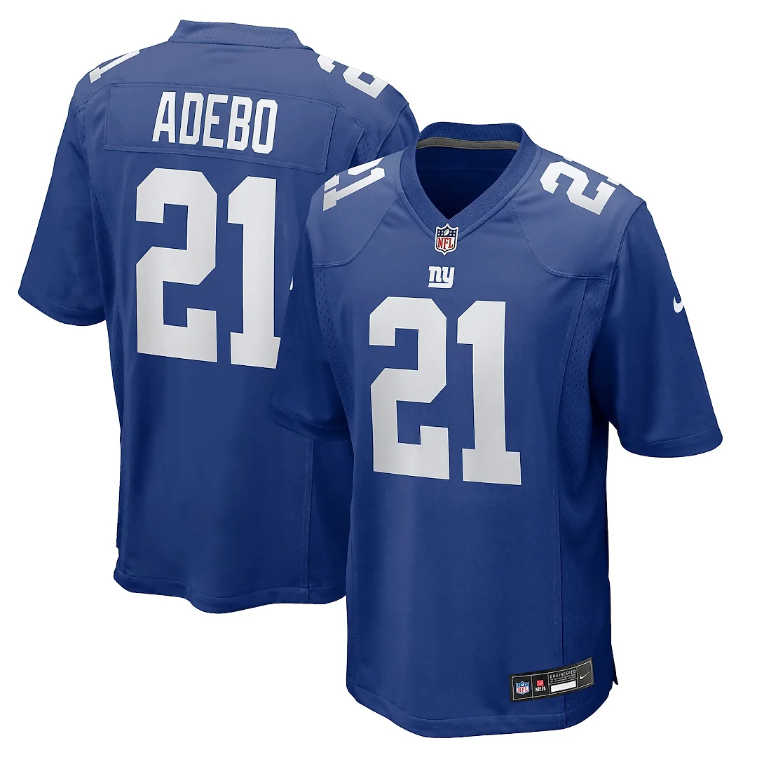 Zennovawear Paulson Adebo New York Giants Team Game Jersey - Royal