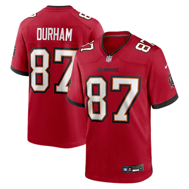 Zennovawear Payne Durham Tampa Bay Buccaneers Game Jersey - Red