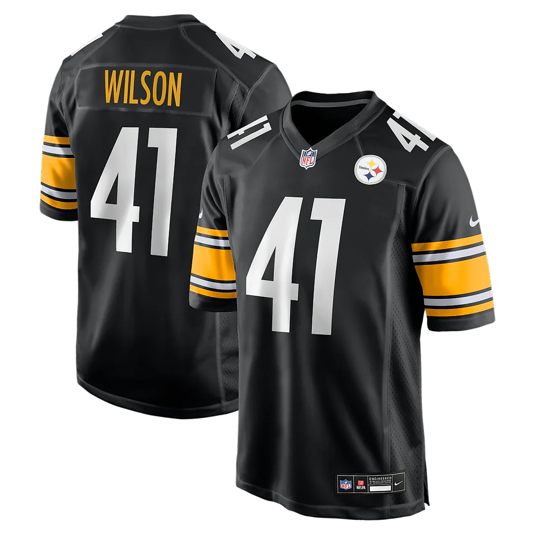 Zennovawear Payton Wilson Pittsburgh Steelers Game Jersey - Black