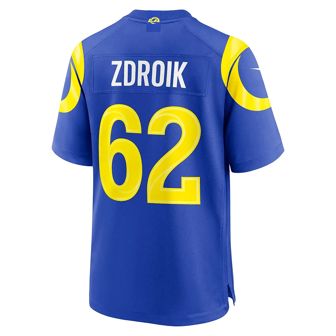 Zennovawear Payton Zdroik Los Angeles Rams Game Jersey - Royal