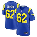 Zennovawear Payton Zdroik Los Angeles Rams Game Jersey - Royal