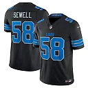 Zennovawear Penei Sewell Detroit Lions Vapor FUSE. Alternate Limited Jersey - Black