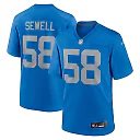 Zennovawear Penei Sewell Detroit Lions Alternate Game Jersey - Blue