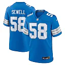 Zennovawear Penei Sewell Detroit Lions Game Jersey - Blue