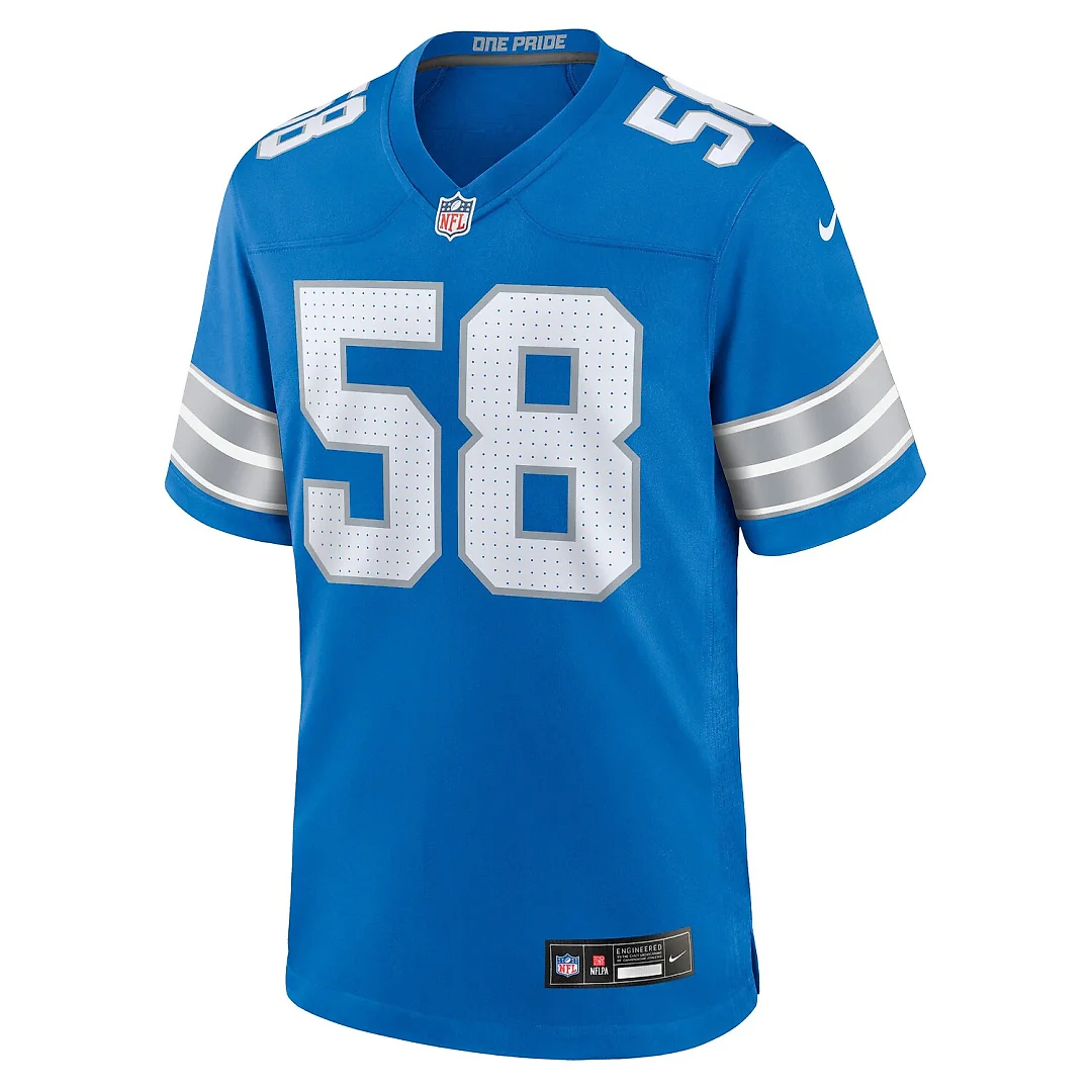 Zennovawear Penei Sewell Detroit Lions Game Jersey - Blue