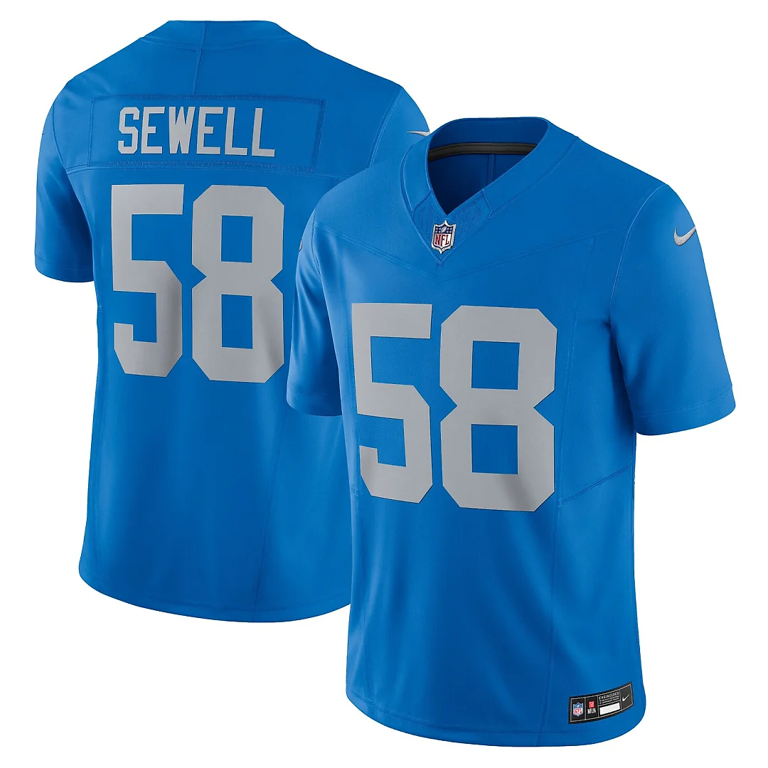 Zennovawear Penei Sewell Detroit Lions Vapor FUSE. Alternate Limited Jersey - Blue