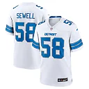 Zennovawear Penei Sewell Detroit Lions Game Jersey - White