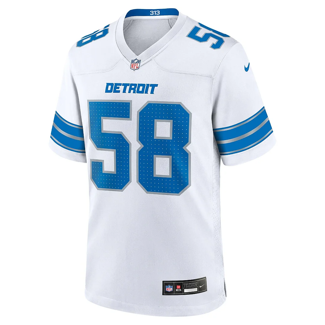 Zennovawear Penei Sewell Detroit Lions Game Jersey - White