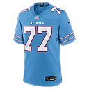 Zennovawear Peter Skoronski Tennessee Titans Game Jersey - Light Blue